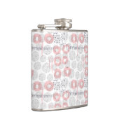 Polka Dot Circle Pattern Heupfles (Rechts)