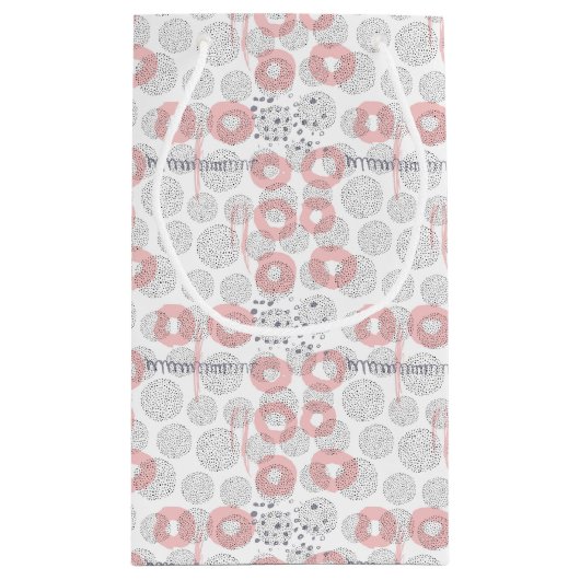 Polka Dot Circle Pattern Klein Cadeauzakje (Achterkant)