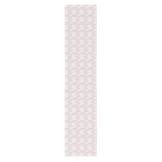 Polka Dot Circle Pattern Korte Tafelloper (Voorkant)
