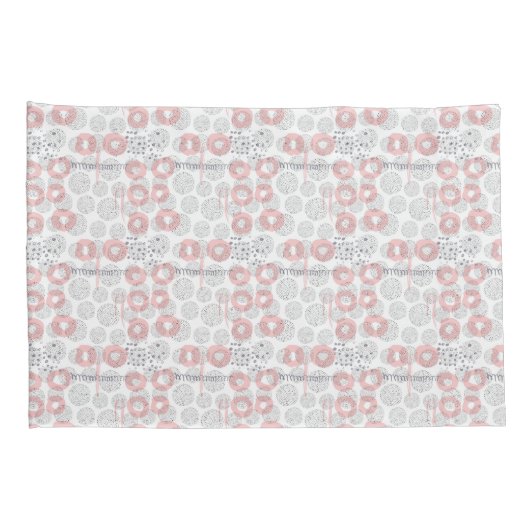 Polka Dot Circle Pattern Kussensloop (Achterkant-Rechts)