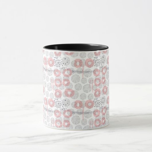 Polka Dot Circle Pattern Mok (Midden)