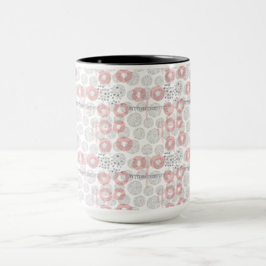 Polka Dot Circle Pattern Mok (Midden)