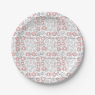 Polka Dot Circle Pattern Papieren Bordje