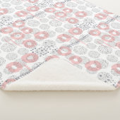 Polka Dot Circle Pattern Sherpa Deken (3/4)