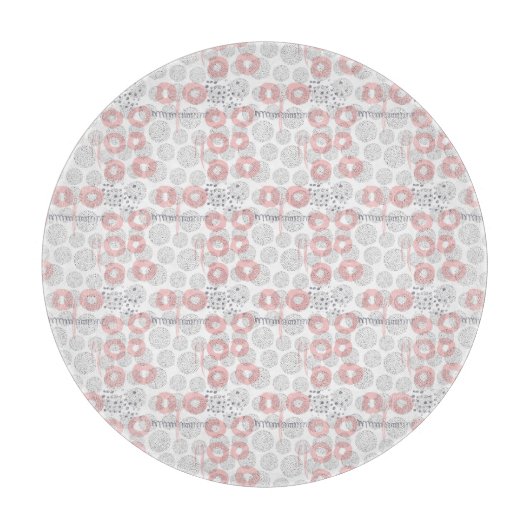Polka Dot Circle Pattern Snijplank (Voorkant)