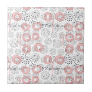 Polka Dot Circle Pattern Tegeltje