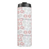 Polka Dot Circle Pattern Thermosbeker (Voorkant)