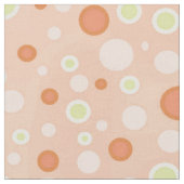 Polka Dot Circles Peach Stof (Close Up)
