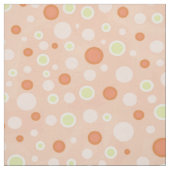 Polka Dot Circles Peach Stof (Swatch)
