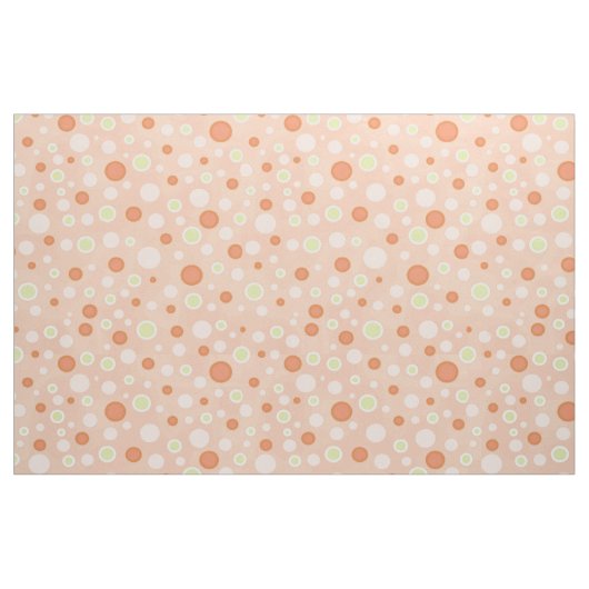 Polka Dot Circles Peach Stof (Fat Quarter)