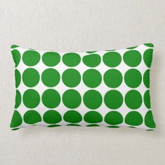 Polka Dot Circles & Spots : Green Polka Dots Kussen