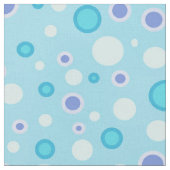 Polka dot cirkels blauw stof (Close Up)