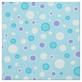 Polka dot cirkels blauw stof (Swatch)