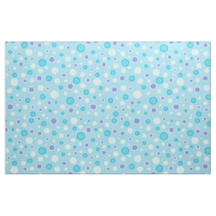 Polka dot cirkels blauw stof