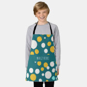 Polka Dot cirkels pastel patroon Schort (Gedragen)