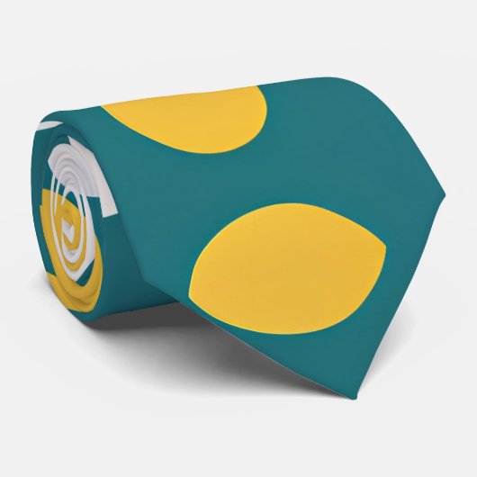 Polka Dot cirkels pastel patroon Stropdas (Opgerold)