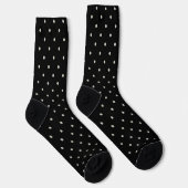 Polka Dot Classic Pattern Polkadot Monochrome Sokken (Rechts)
