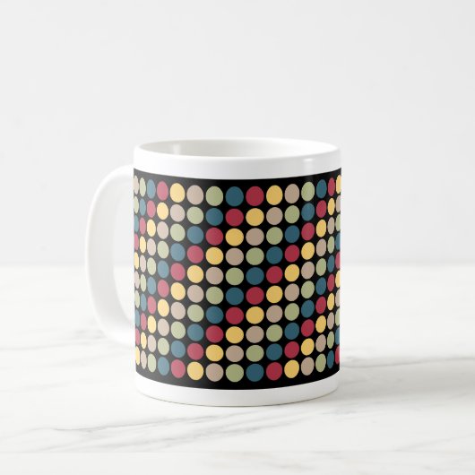 Polka Dot Coffee Mok (Voorkant links)