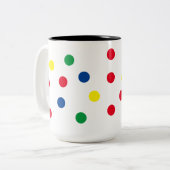 Polka Dot Coffee Mok (Voorkant links)