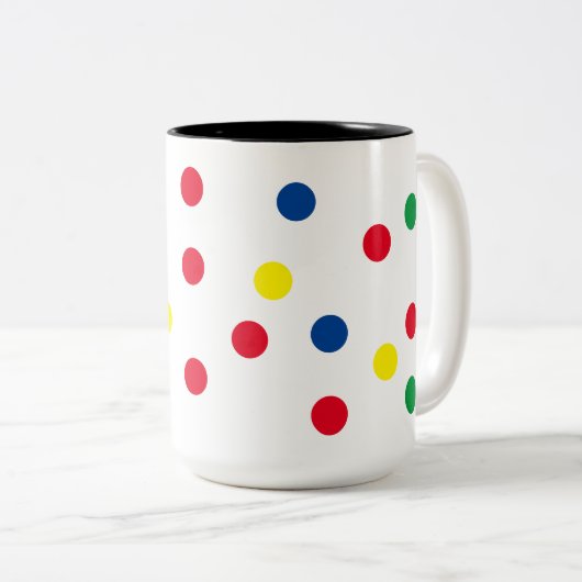 Polka Dot Coffee Mok (Voorkant rechts)