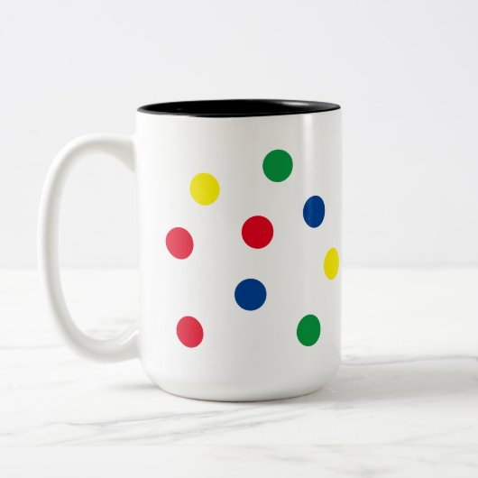 Polka Dot Coffee Mok (Links)