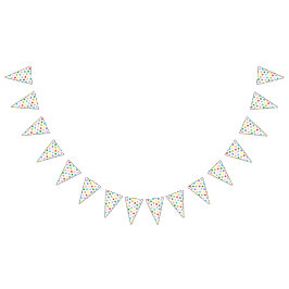 Polka Dot Colorful Vlaggetjes