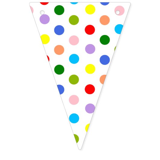 Polka Dot Colorful Vlaggetjes (Tweede vlag)