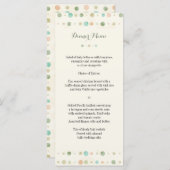 Polka Dot Columns Wedding Menu (Voorkant / Achterkant)