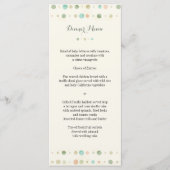 Polka Dot Columns Wedding Menu (Voorkant)
