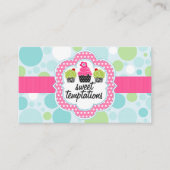 Polka Dot Crazy Cupcake Bakery Visitekaartje (Voorkant)