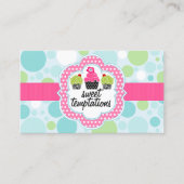 Polka Dot Crazy Cupcake Bakery Visitekaartje (Voorkant)