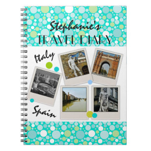 Polka Dot Crazy Custom Travel Dagboek en foto's Notitieboek