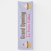 Polka Dot Cupcake Business Custom Banner (Verticaal)