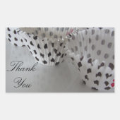 Polka Dot Cupcake Liners Rechthoekige Sticker (Voorkant)