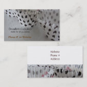 Polka Dot Cupcake Liners Visitekaartje (Voorkant / Achterkant)