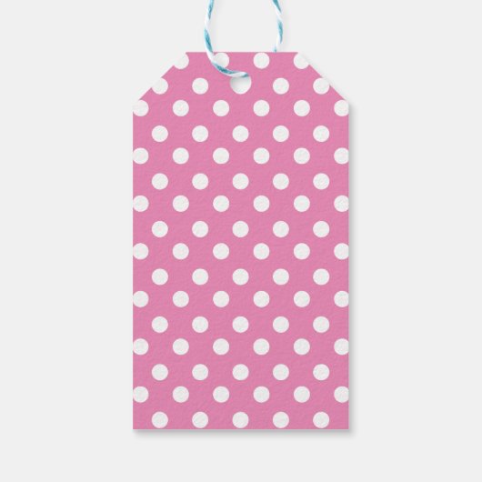 Polka Dot Cupcakes Gepersonaliseerde Gift Labels Cadeaulabel (Achterkant)