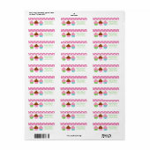 Polka Dot Cupcakes Return Address Labels (Full Sheet)