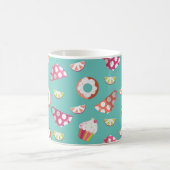 Polka Dot Cups Cakes Donuts Lemons Grapefruits Mok (Center)