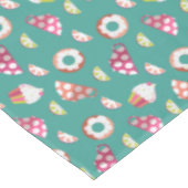 Polka Dot Cups Cakes Donuts Lemons Grapefruits Tafelkleed (Gekanteld)