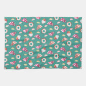 Polka Dot Cups Cakes Donuts Lemons Grapefruits Theedoek (Horizontaal)