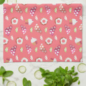Polka Dot Cups Cakes Donuts Lemons Grapefruits Theedoek (Gevouwen)