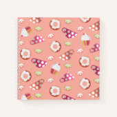 Polka Dot Cups Cakes Donuts Lemons Recipe Notitieboek (Voorkant)