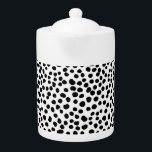 Polka dot dalmatian 101 theepot<br><div class="desc">De punt van de poka is een patroon dat uit een serie van grote gevulde cirkels van de zelfde grootte bestaat. Polka-punten worden vaak gezien op kinderkleding, speelgoed, meubelen, keramiek en de Midden-Europese volkskunst, maar ze verschijnen in een breed scala aan contexten. Het patroon komt zelden voor in een formele...</div>