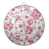 Polka Dot Dalmatian Pink and White Dartbord (Voorkant)
