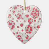 Polka Dot Dalmatian Pink and White Keramisch Ornament (Rechts)