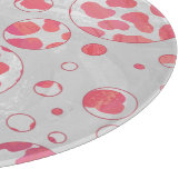 Polka Dot Dalmatian Pink and White Snijplank (Hoek)
