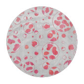 Polka Dot Dalmatian Pink and White Snijplank (Voorkant)