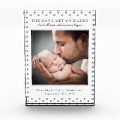 Polka Dot Day Ik ontmoette mijn papa Foto Nursery  (Voorkant)