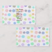 Polka Dot Design Visitekaartje (Voorkant / Achterkant)