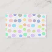 Polka Dot Design Visitekaartje (Achterkant)
